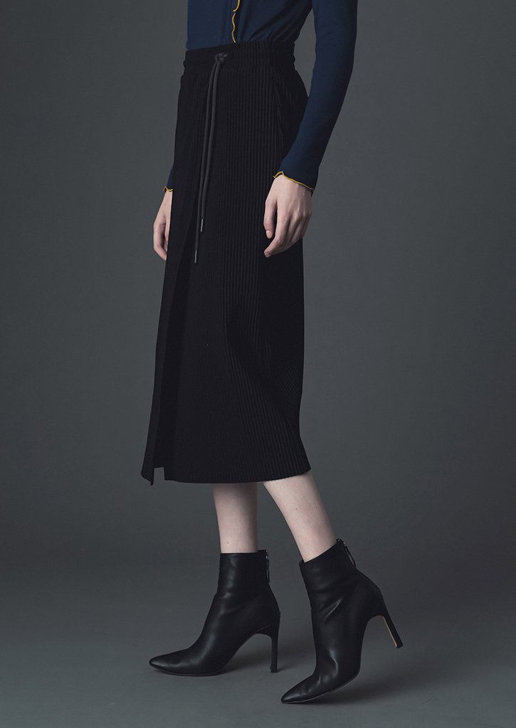 Latica layered skirt [Black]여성복 브랜드, 페리메라