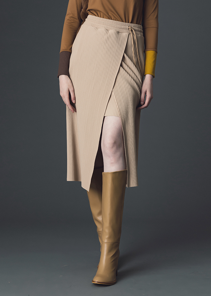 Latica layered skirt [Camel]여성복 브랜드, 페리메라