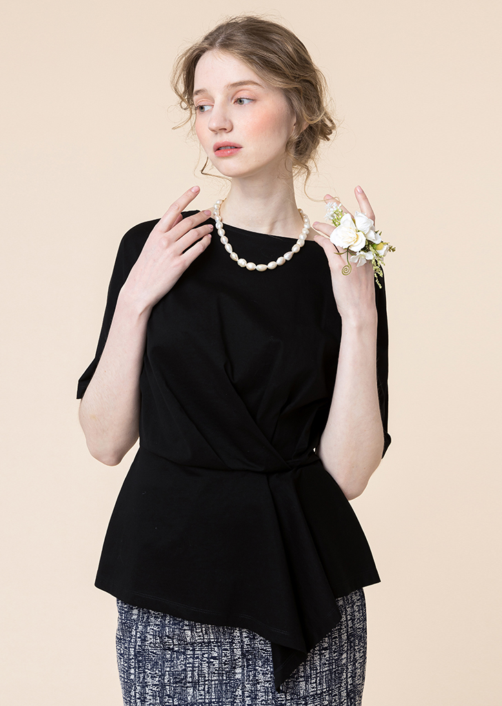 Blossom flow top [Black]여성복 브랜드, 페리메라