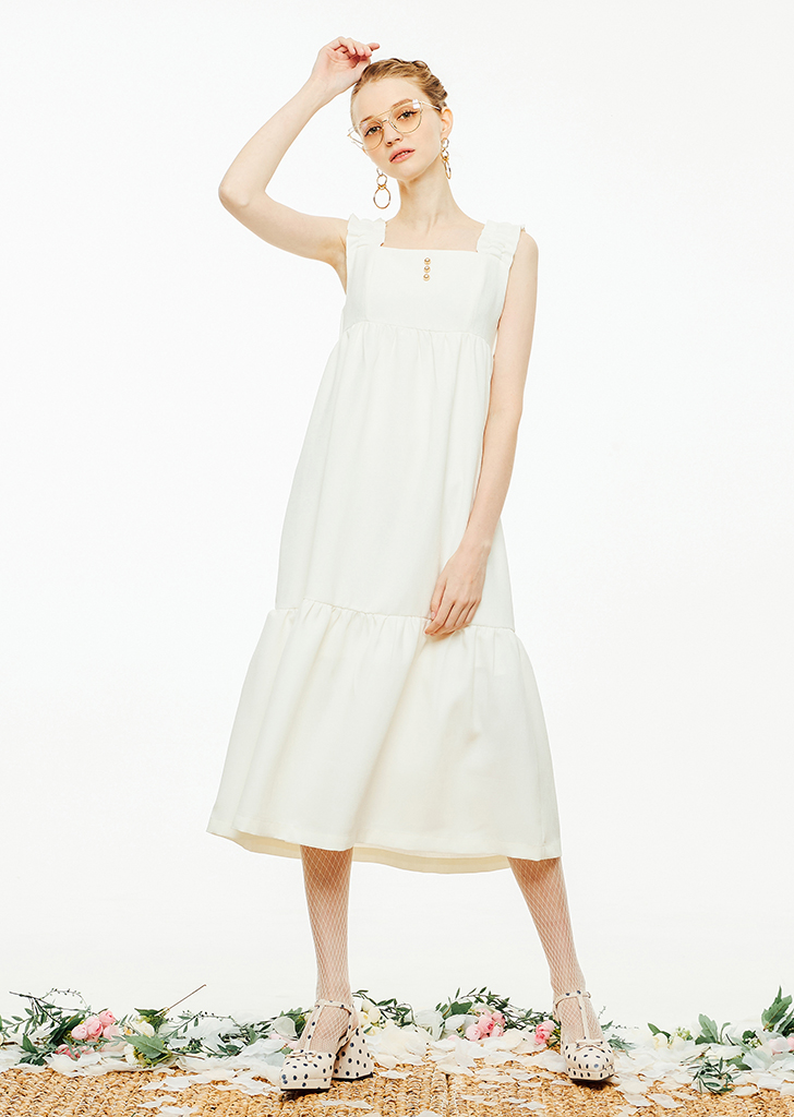 Joséphine summer dress [White]여성복 브랜드, 페리메라