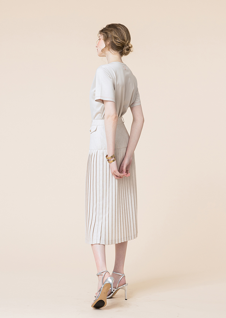 Penney pleated skirt [Eggshell cream]여성복 브랜드, 페리메라