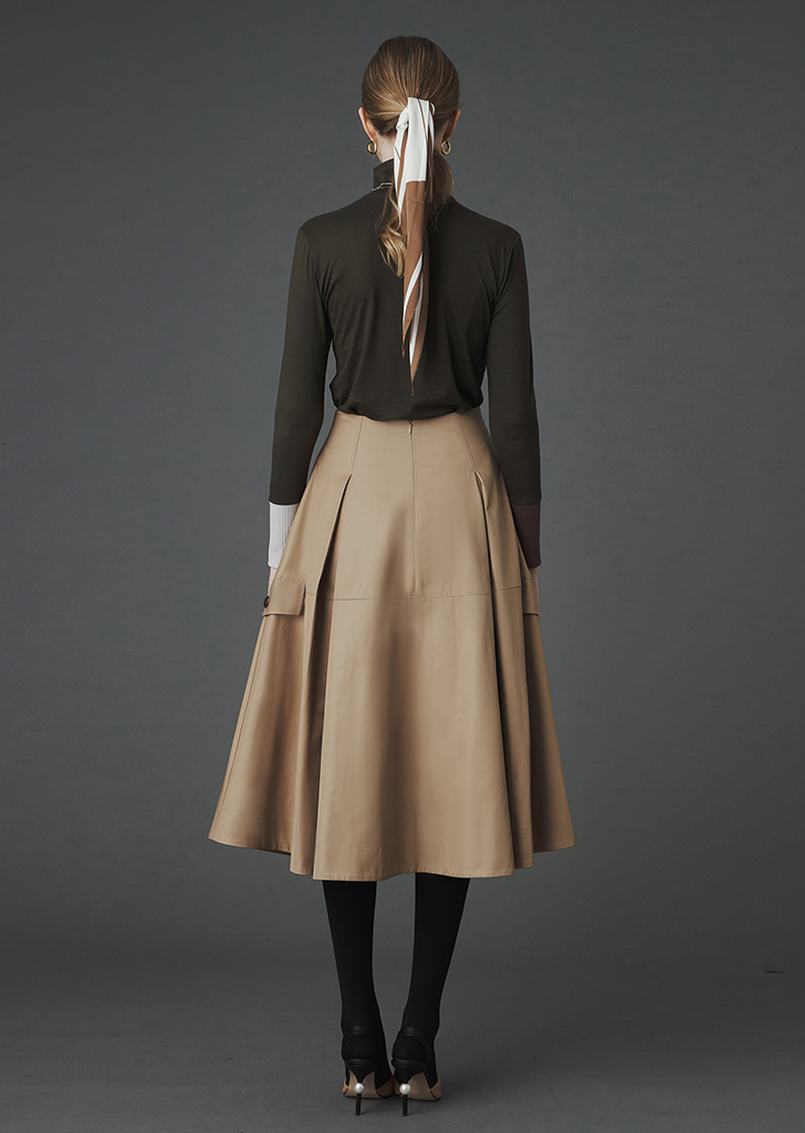 Marygold trench skirt [Beige]여성복 브랜드, 페리메라