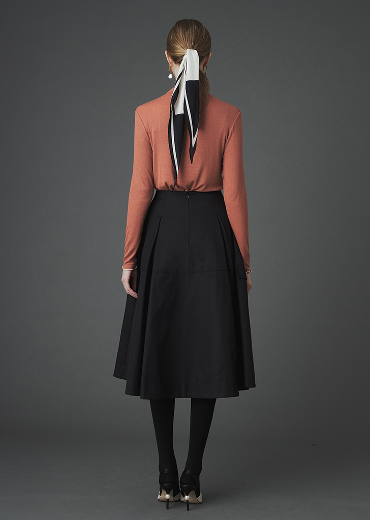 Marygold trench skirt [Black]여성복 브랜드, 페리메라