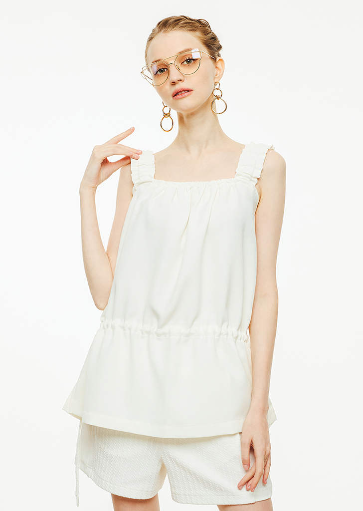 Austin summer sleeveless top [White]여성복 브랜드, 페리메라