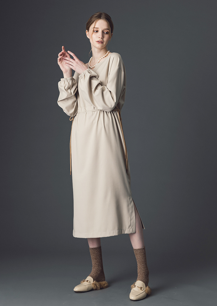 Lauren string dress [Beige]여성복 브랜드, 페리메라